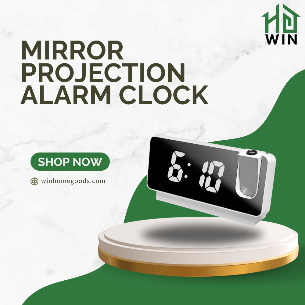 Mirror Projection Alarm Clock