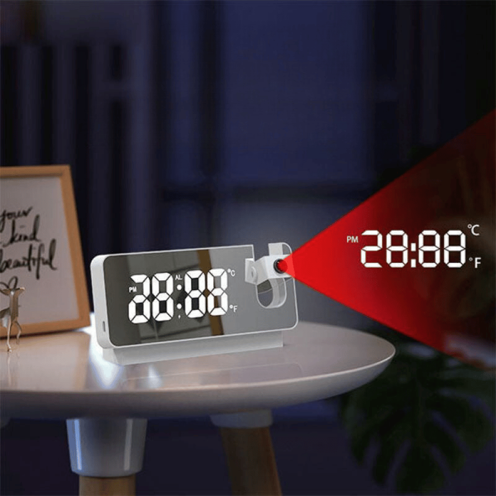 Mirror Projection Alarm Clock